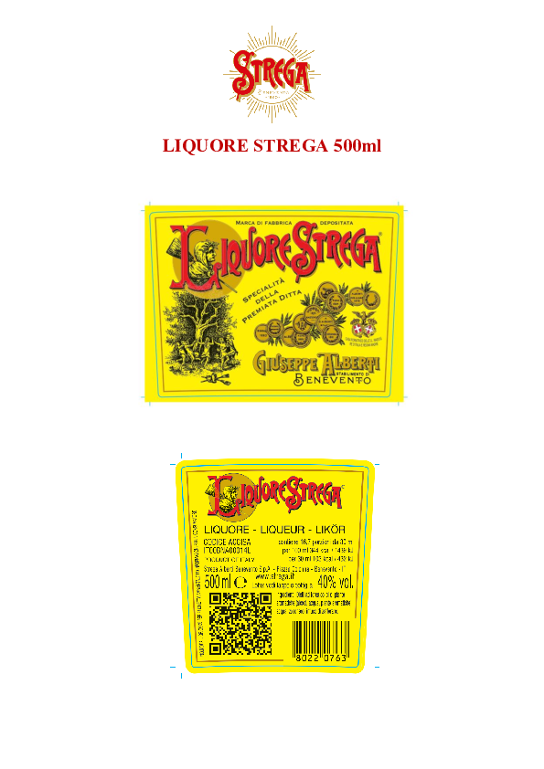 Label - Liquore Strega 500ml