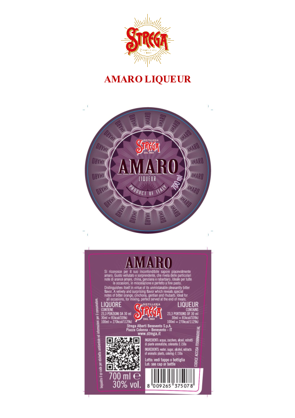 Label - Amaro Liqueur 700ml