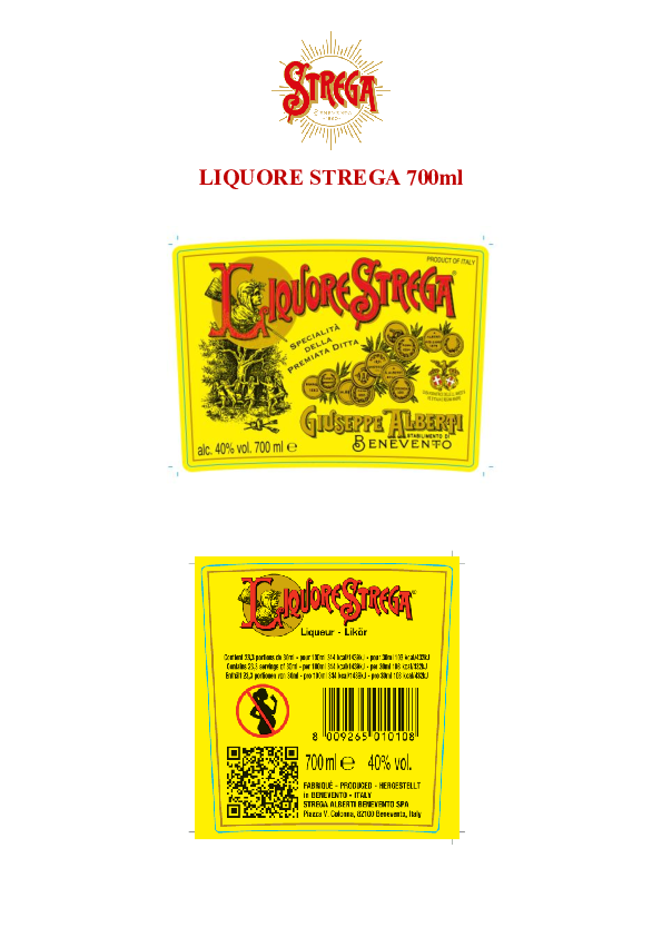 Label - Liquore Strega 700ml