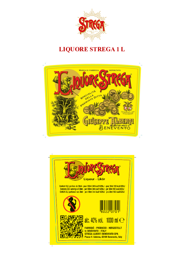 Label - Liquore Strega 1L