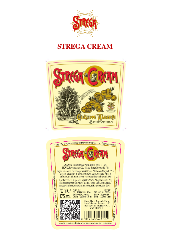 Label - Strega Cream 700ml