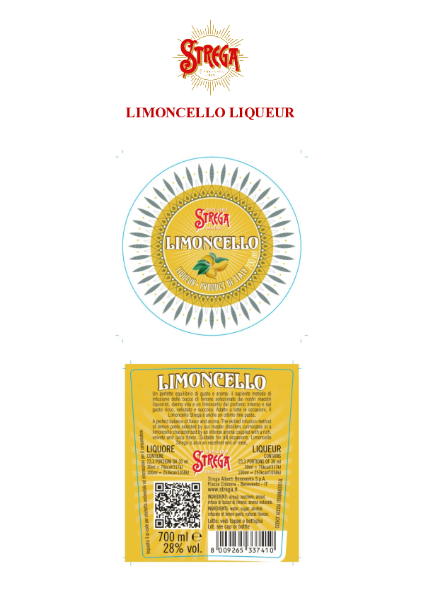 Label - Limoncello Liqueur 700ml