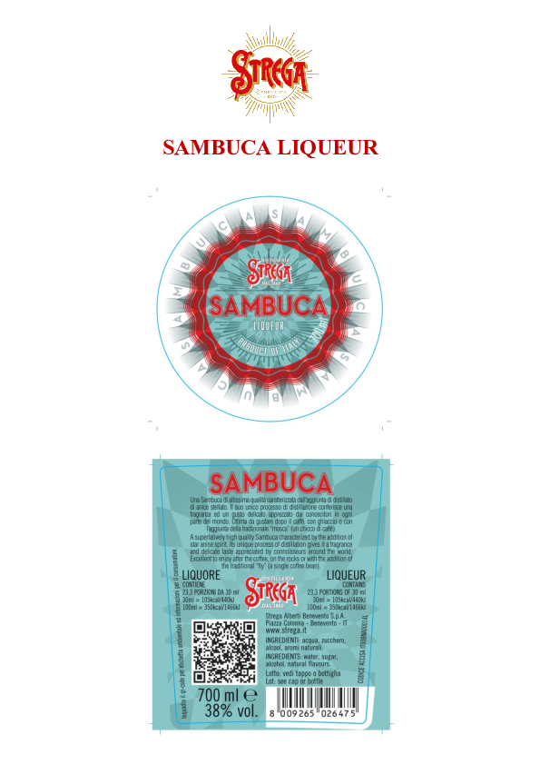 Label - Sambuca Liqueur 700ml